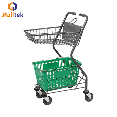 Steel New Supermarket Shopping Cart With  Grocery Load Of 100kg