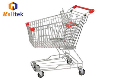 Retail Store 100L Asian Style Supermarket Shopping Trolley , Mini Supermarket Trolley