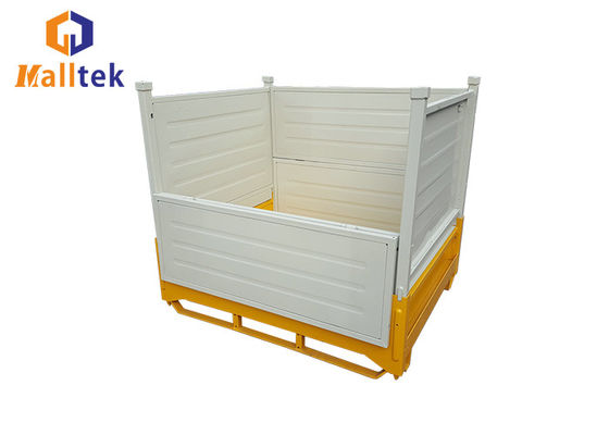 Wire Mesh Foldable Stackable Pallet Cages For Warehouse
