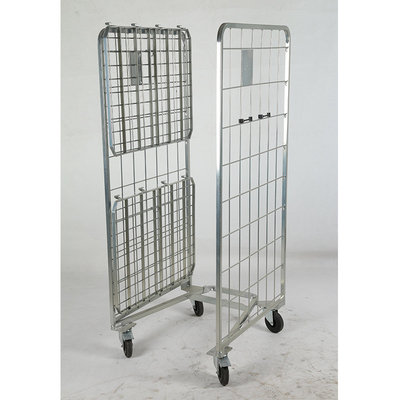 2 Side Logistics Trolley Nestable Foldable For Warehouse